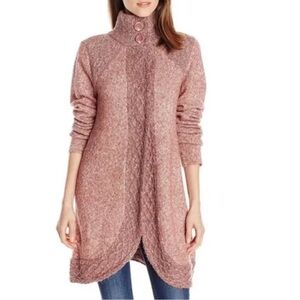Prana Angelica duster cardigan, women’s size medium pink
